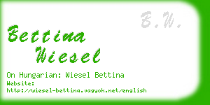 bettina wiesel business card